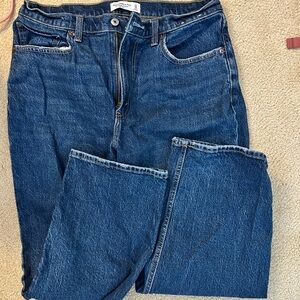 Abercrombie & Fitch Dark Blue Straight Leg Jeans